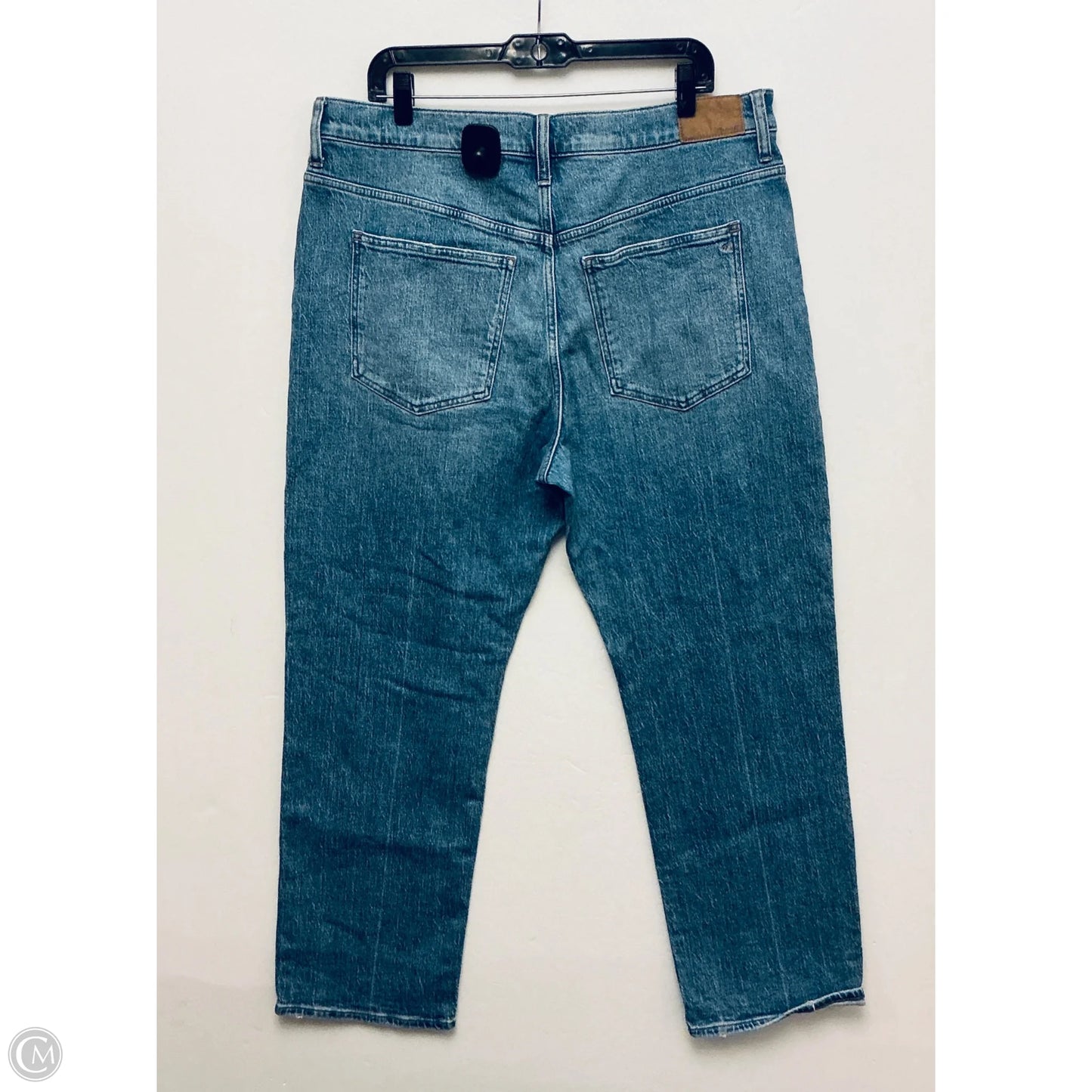 Jeans Straight By Madewell In Blue Denim, Size: 16