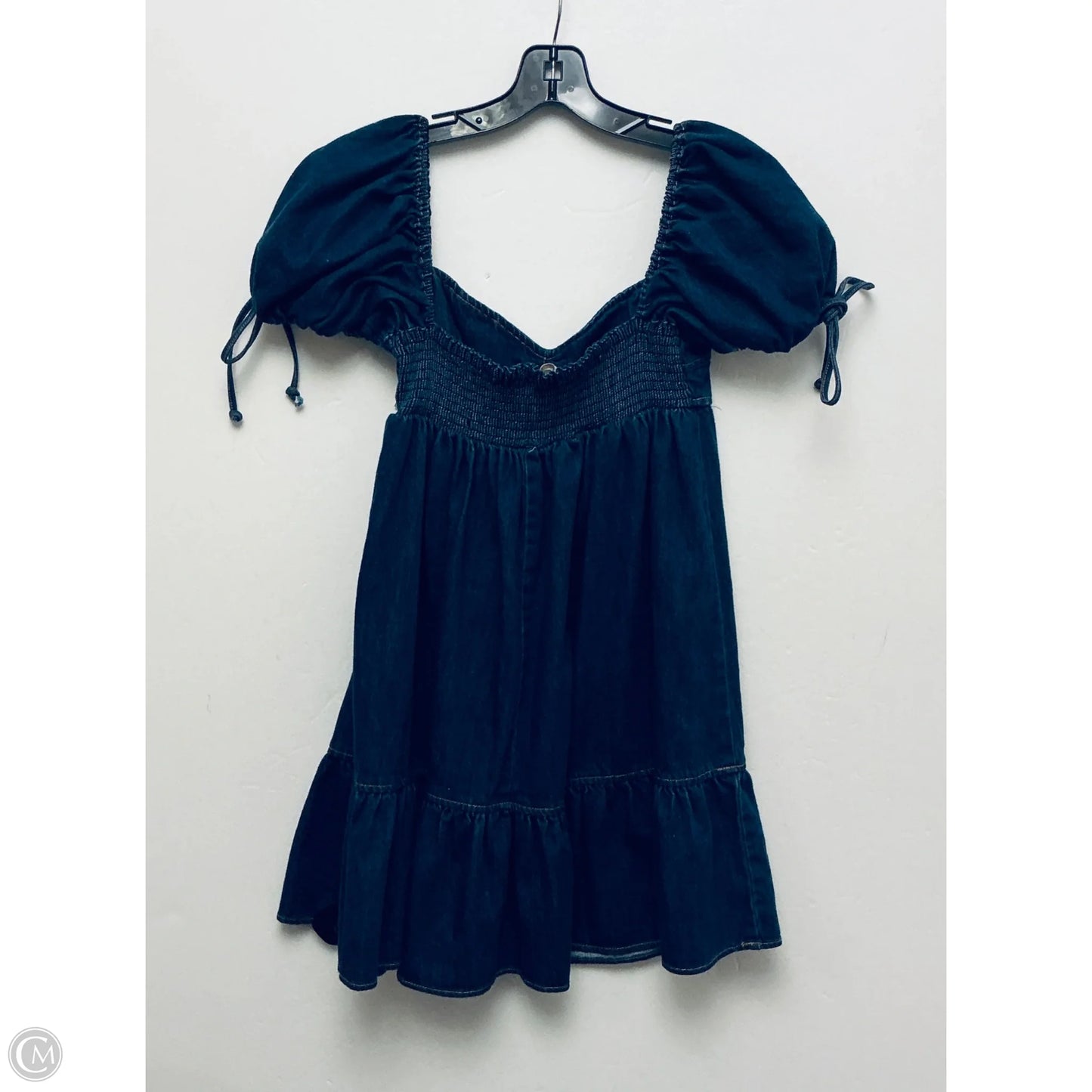 Dress Casual Short By Olivaceous In Blue Denim, Size: L