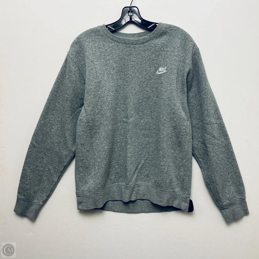 Sweatshirt Crewneck By Nike Apparel In Grey, Size: S