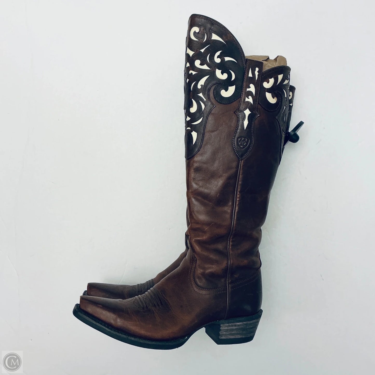 Boots Knee Flats By Ariat In Brown, Size: 7.5