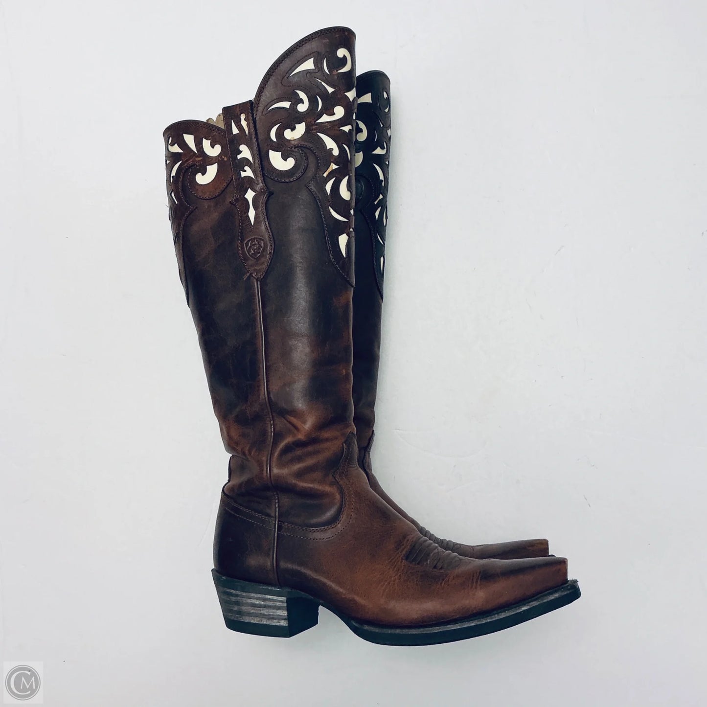 Boots Knee Flats By Ariat In Brown, Size: 7.5