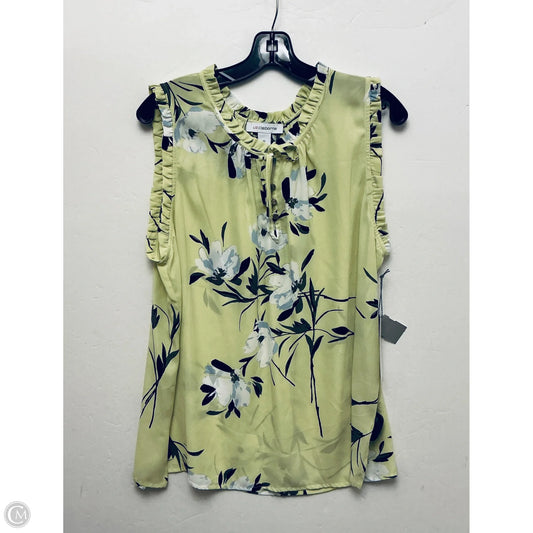 Top Sleeveless By Liz Claiborne In Green, Size: Xl