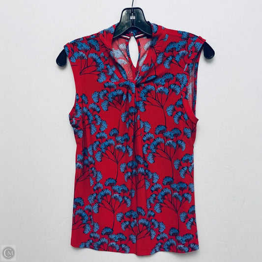 Top Sleeveless By Tommy Hilfiger In Floral Print, Size: S