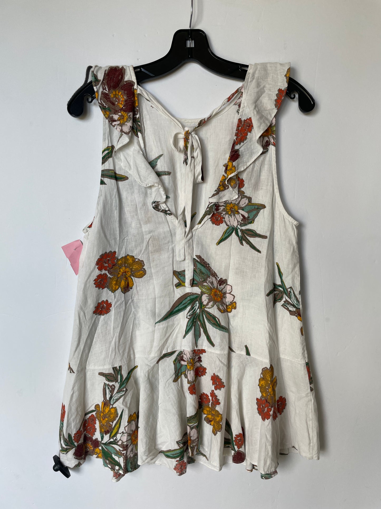 Top Sleeveless By Free People In Floral Print, Size: Xs