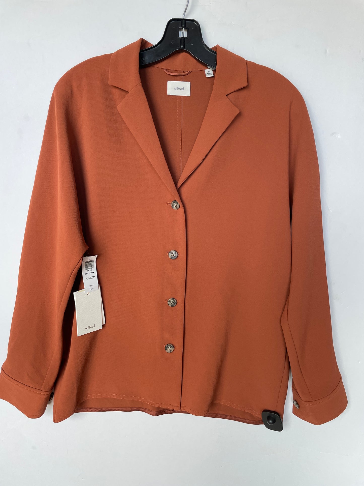 Long Sleeve By Wilfred In Brown & Orange, Size: Xs