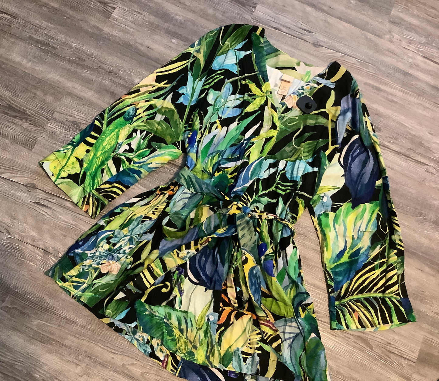 Dress Casual Short By H&m In Tropical Print, Size: S