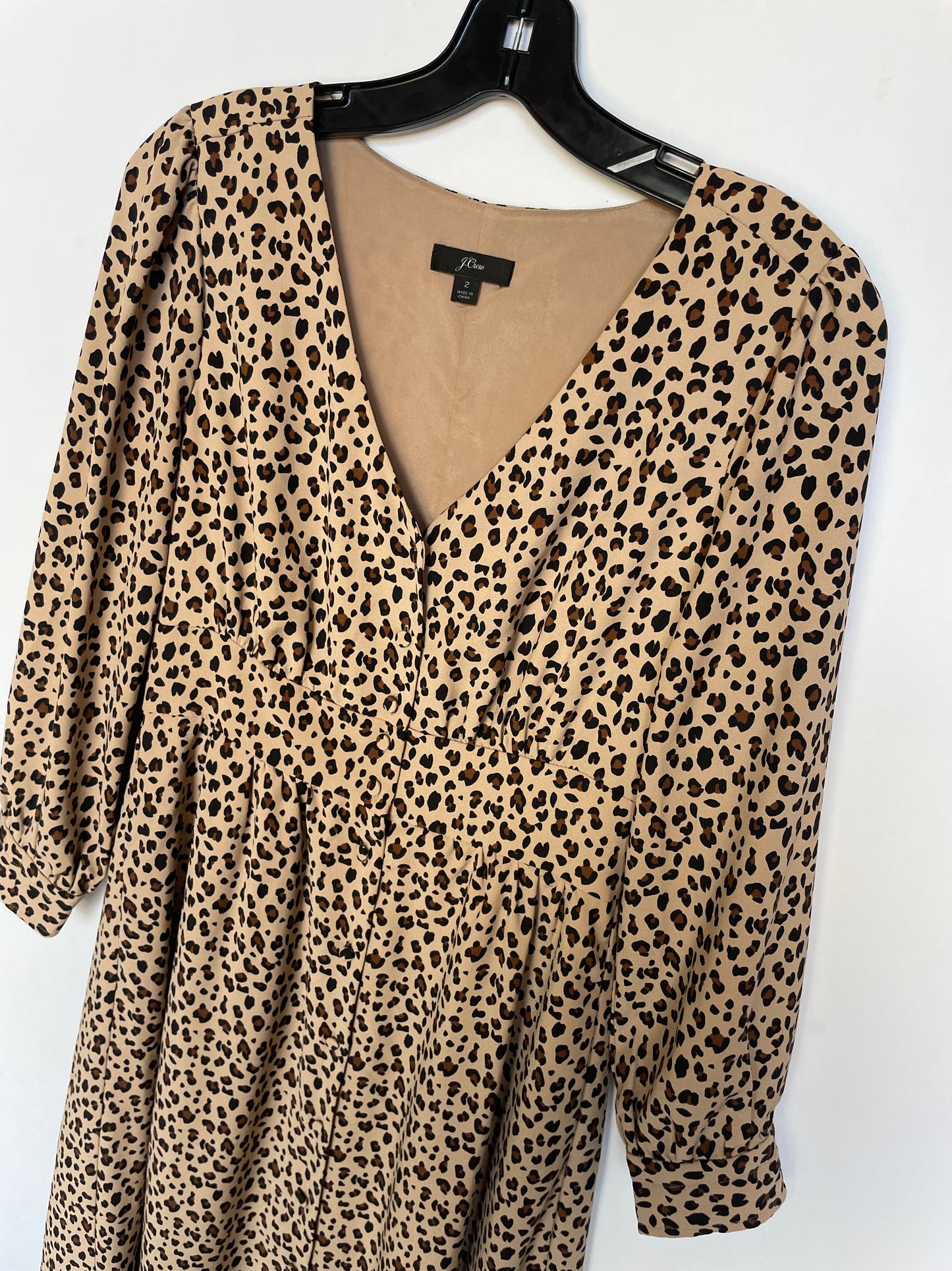 Dress Casual Midi By J. Crew In Animal Print, Size: 2