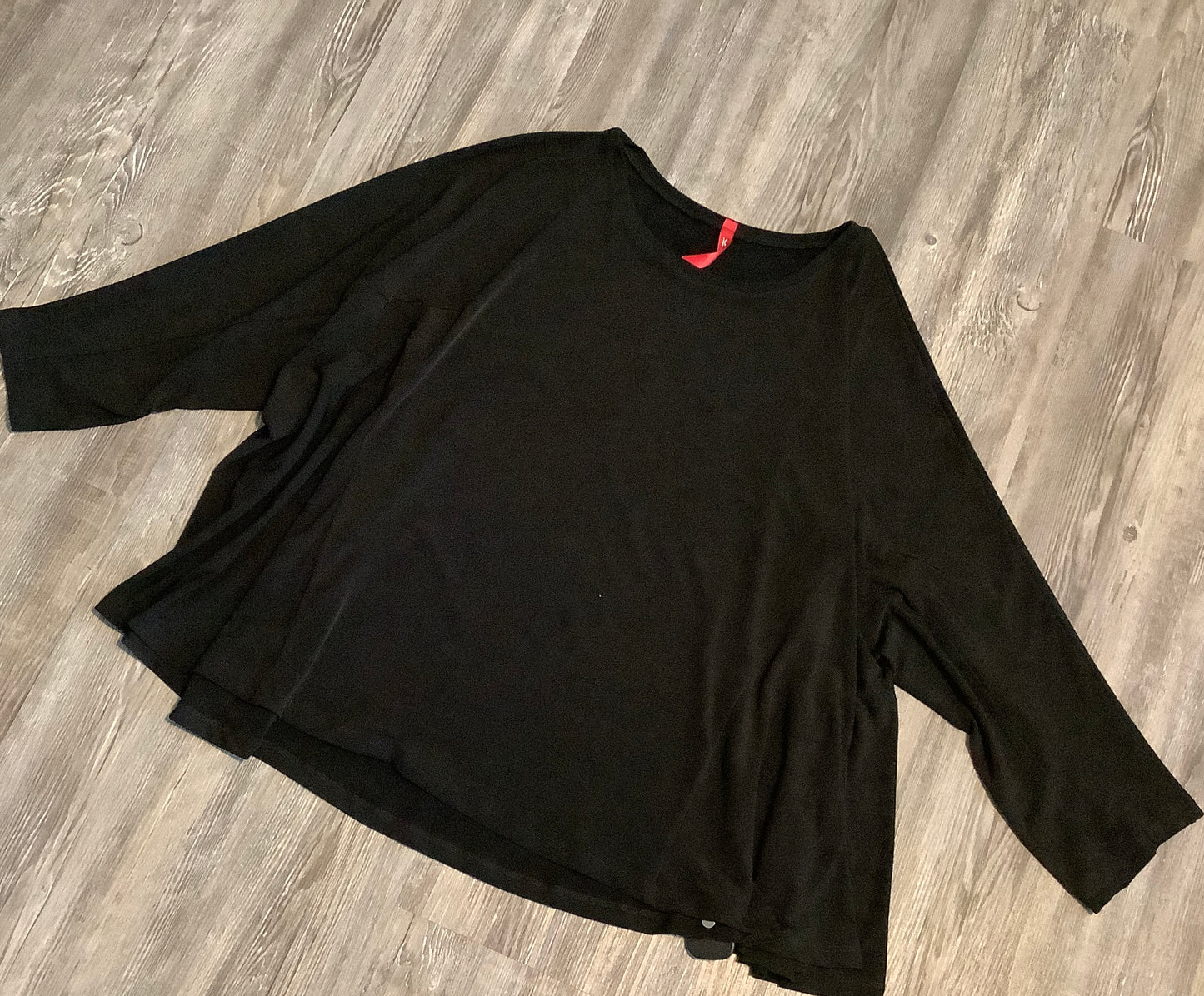 Top Long Sleeve By Ic By Connie K In Black, Size: Xl