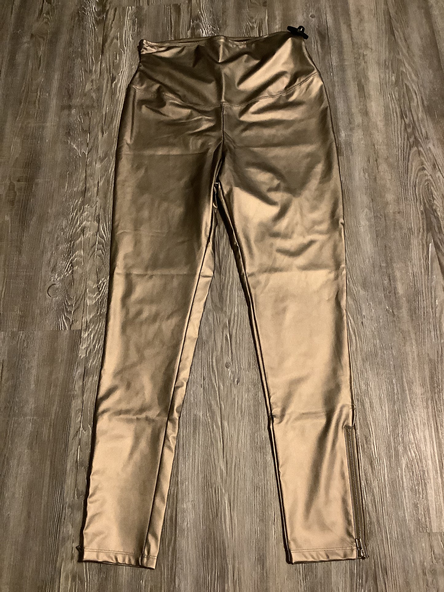 Pants Leggings By Clothes Mentor In Gold, Size: Xl