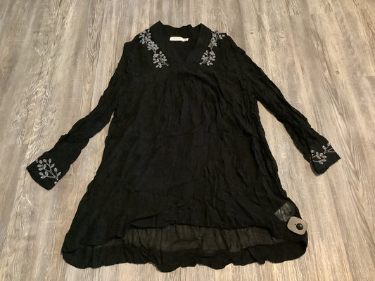 Top Long Sleeve By Clothes Mentor In Black, Size: Xxl