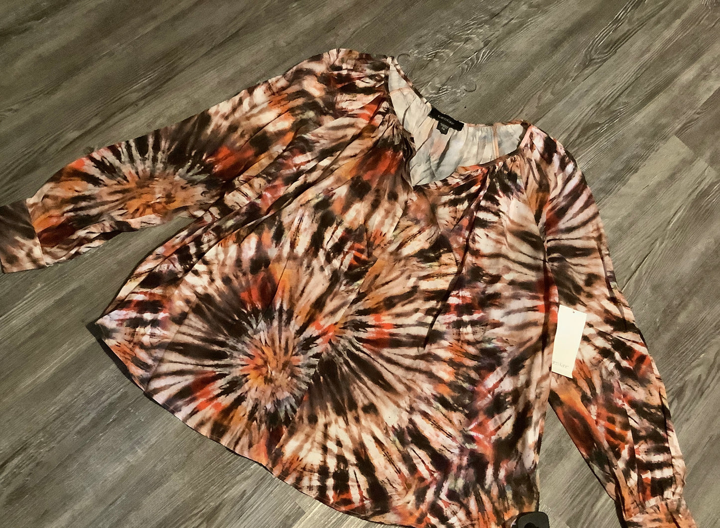 Top Long Sleeve By Karen Kane In Multi-colored, Size: 1x