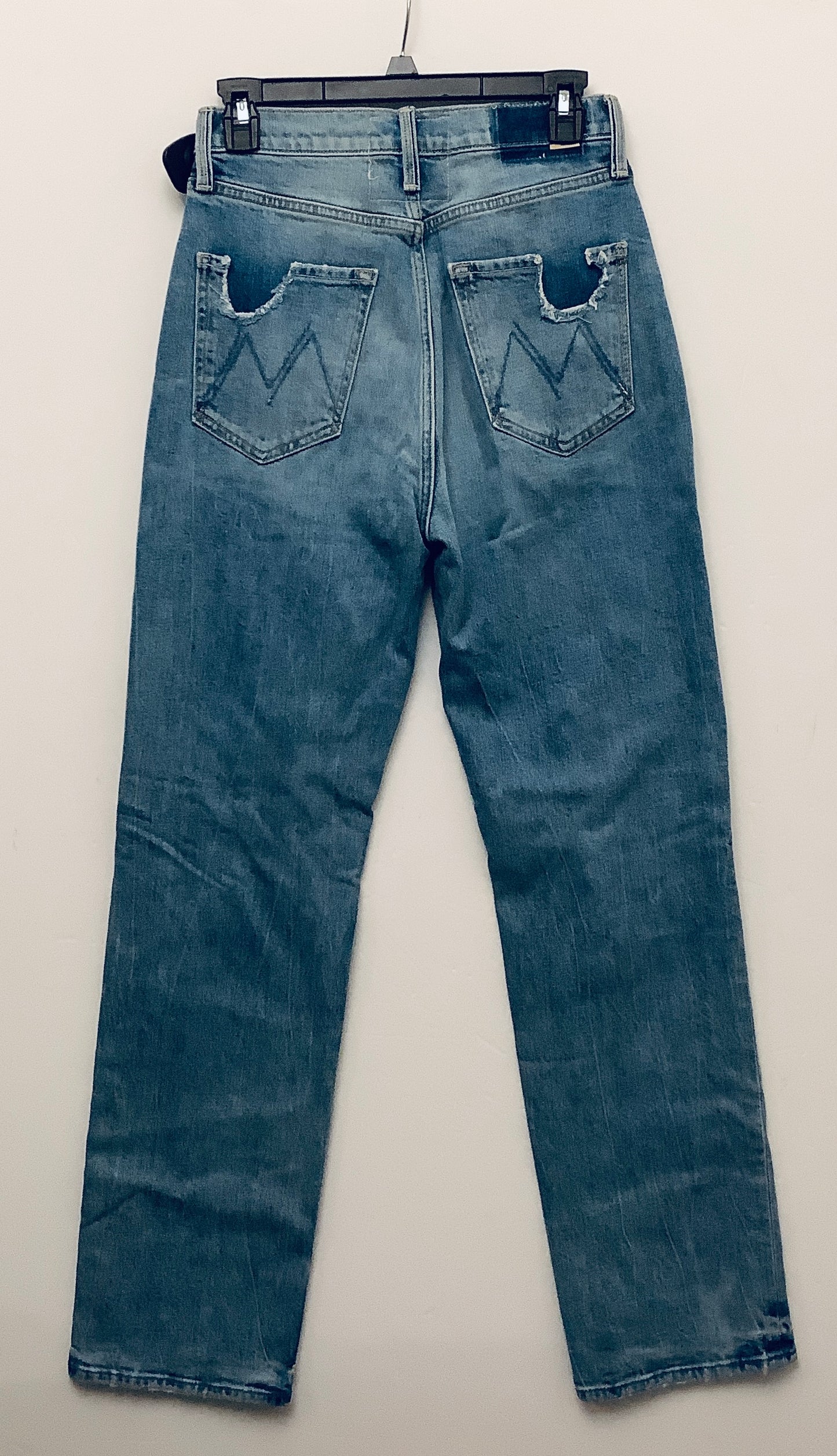 Jeans Straight By Mother Jeans In Blue Denim, Size: 2