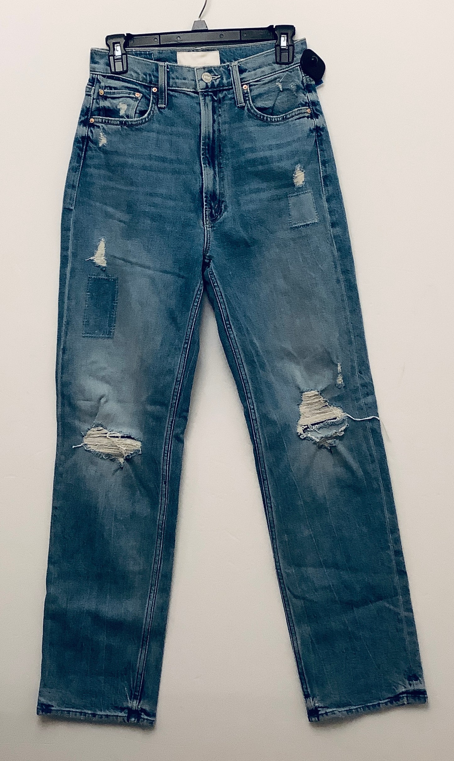 Jeans Straight By Mother Jeans In Blue Denim, Size: 2