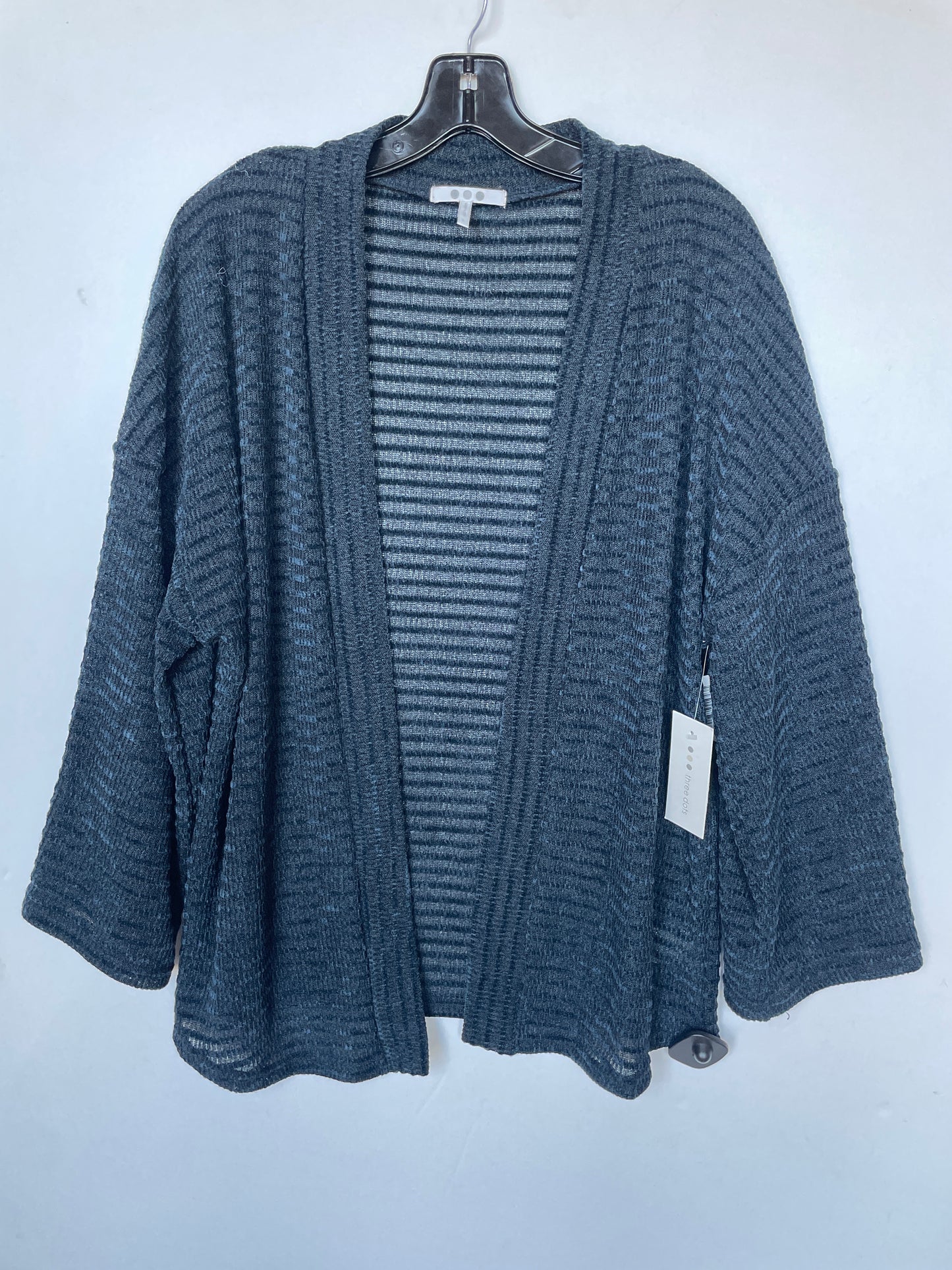 Sweater Cardigan By Three Dots In Navy, Size: L