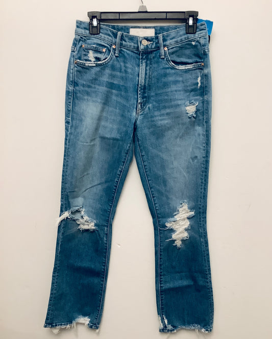 Jeans Boot Cut By Mother Jeans In Blue Denim, Size: 2