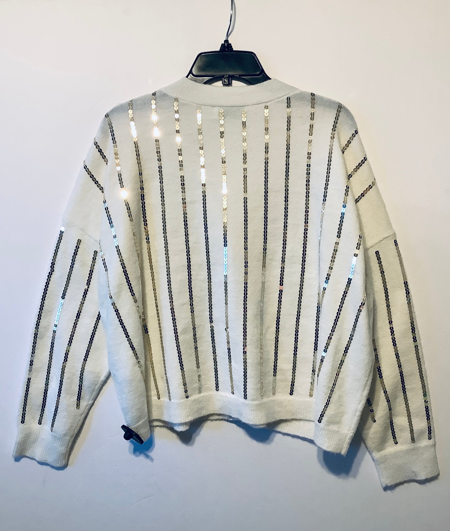 Sweater By New York And Co In White, Size: L