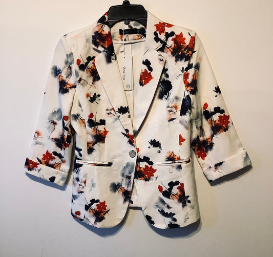 Blazer By Clothes Mentor In White, Size: Xs