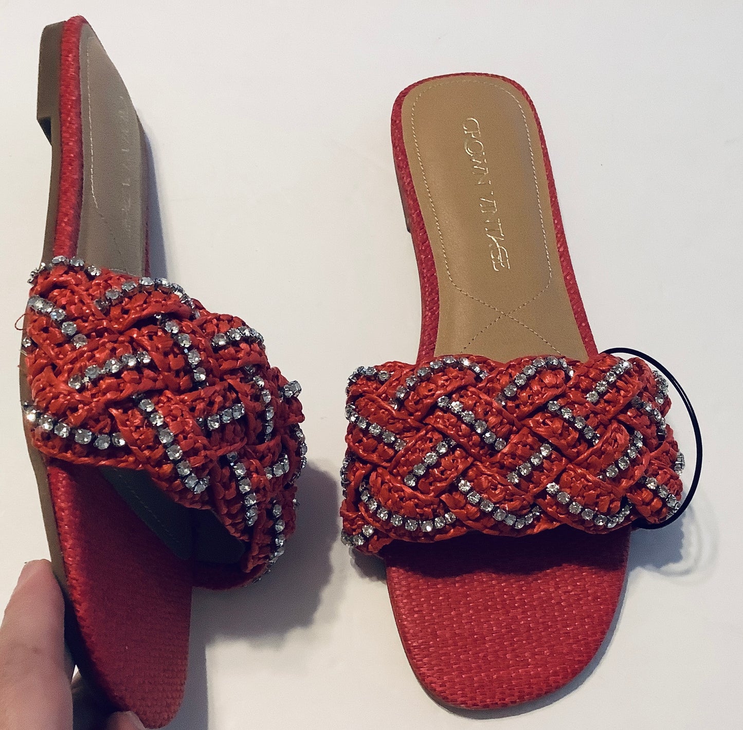 Sandals Flats By Crown Vintage In Red, Size: 8.5