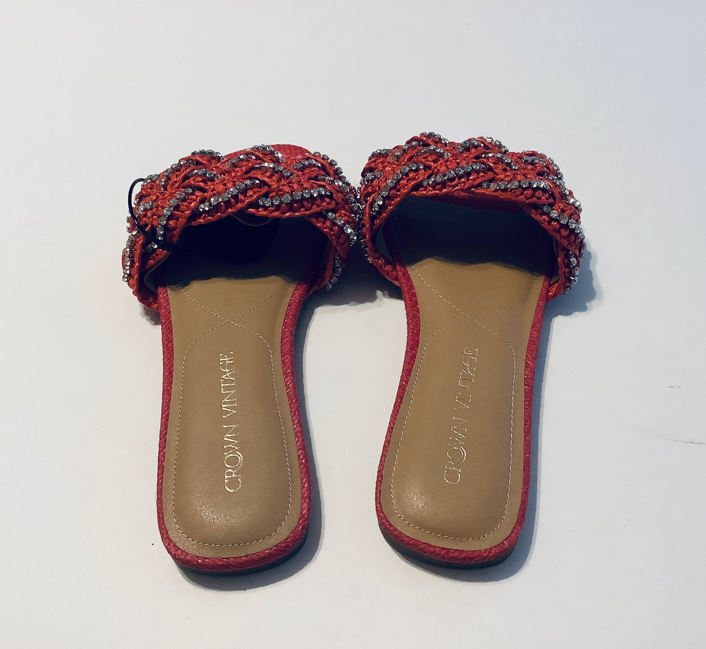 Sandals Flats By Crown Vintage In Red, Size: 8.5