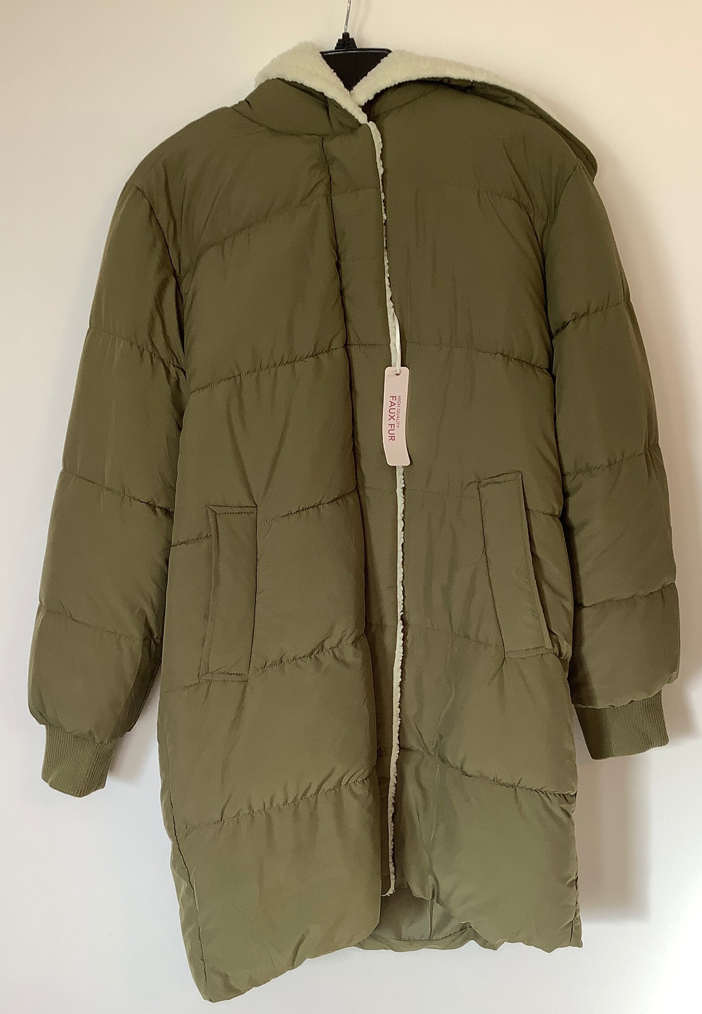 Jacket Puffer & Quilted By Love Tree In Green, Size: L