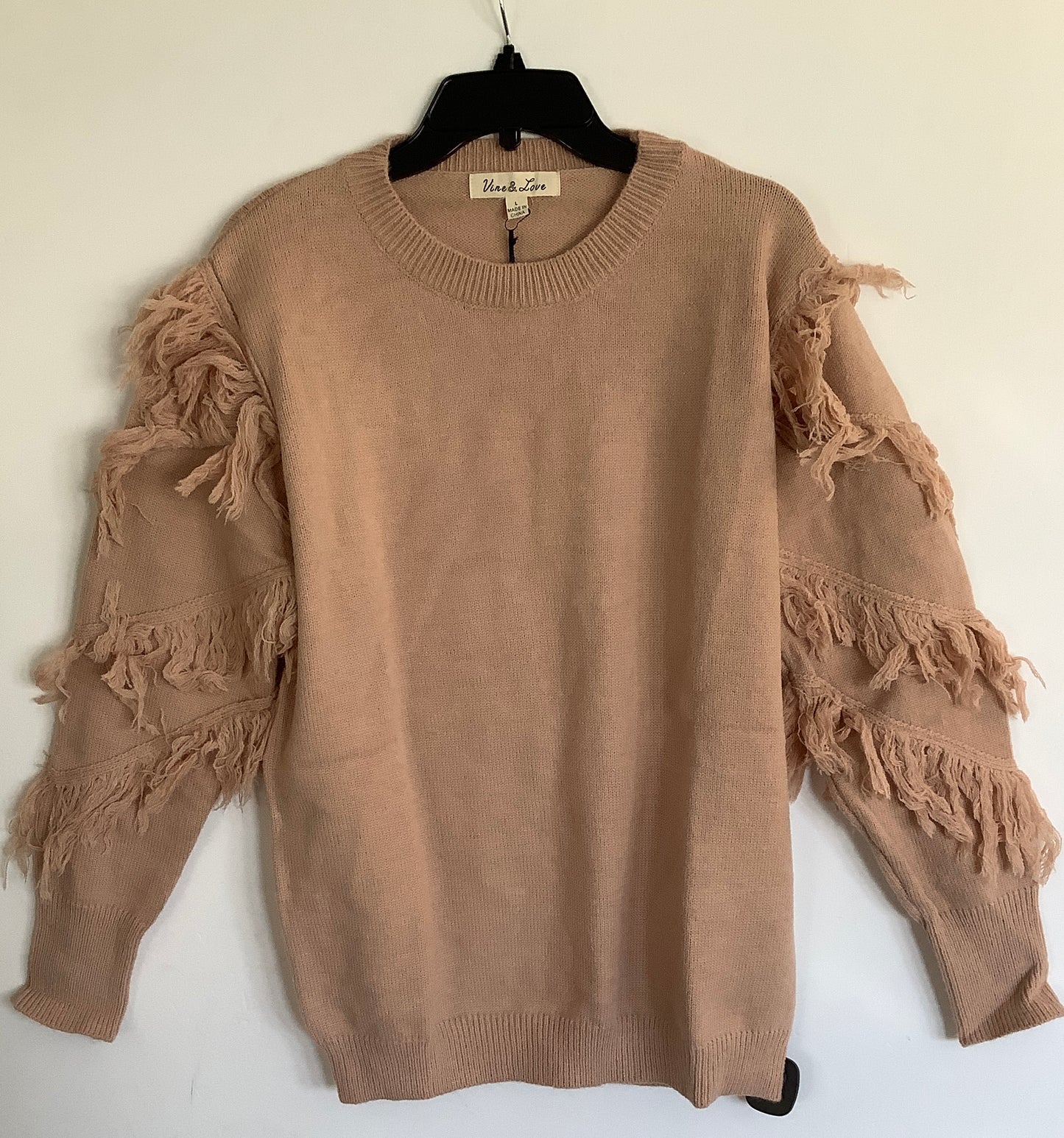 Sweater By Clothes Mentor In Tan, Size: L