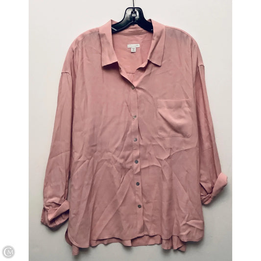 Top Long Sleeve By J. Jill In Pink, Size: 2x