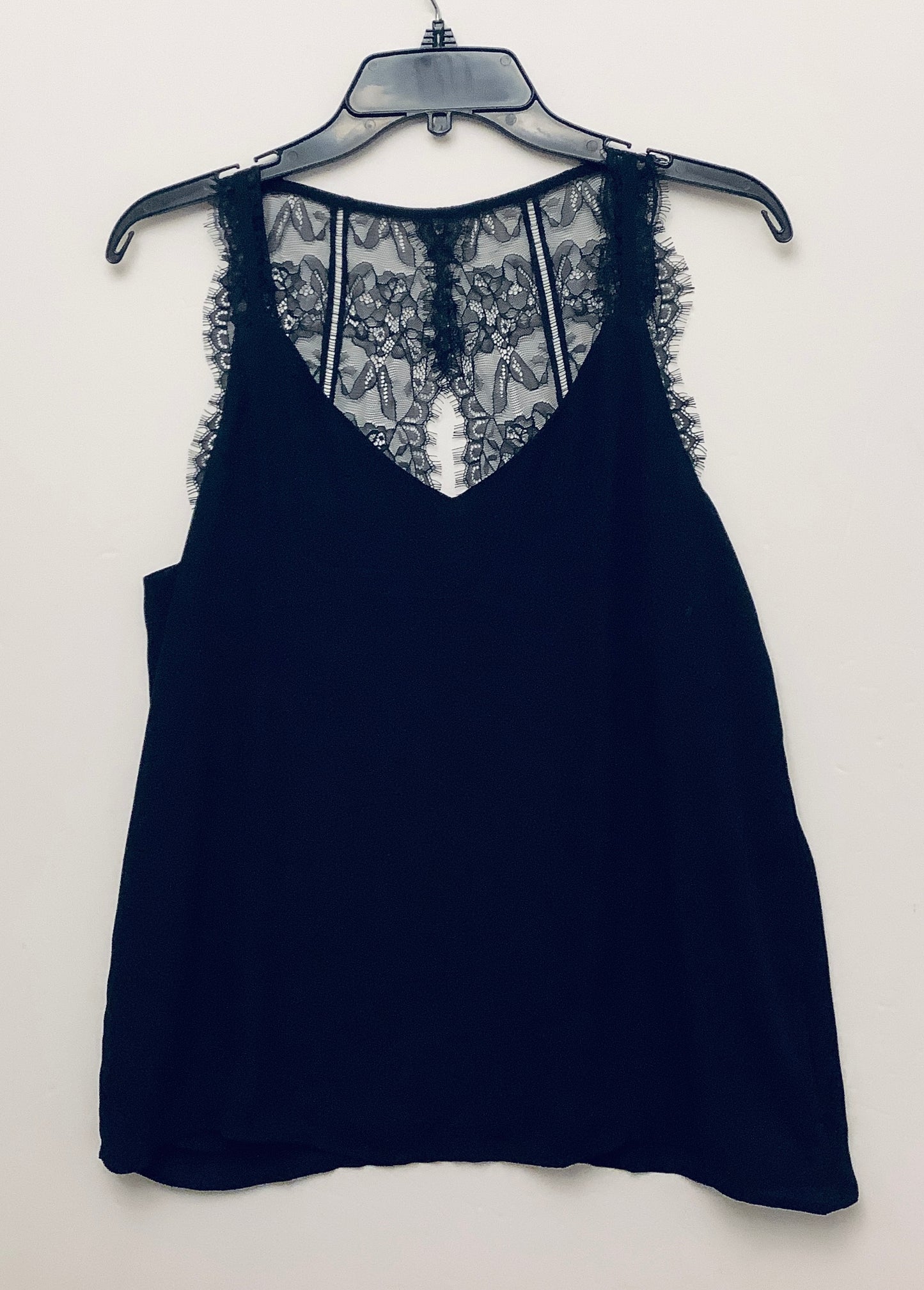 Top Sleeveless By Loft In Black, Size: S