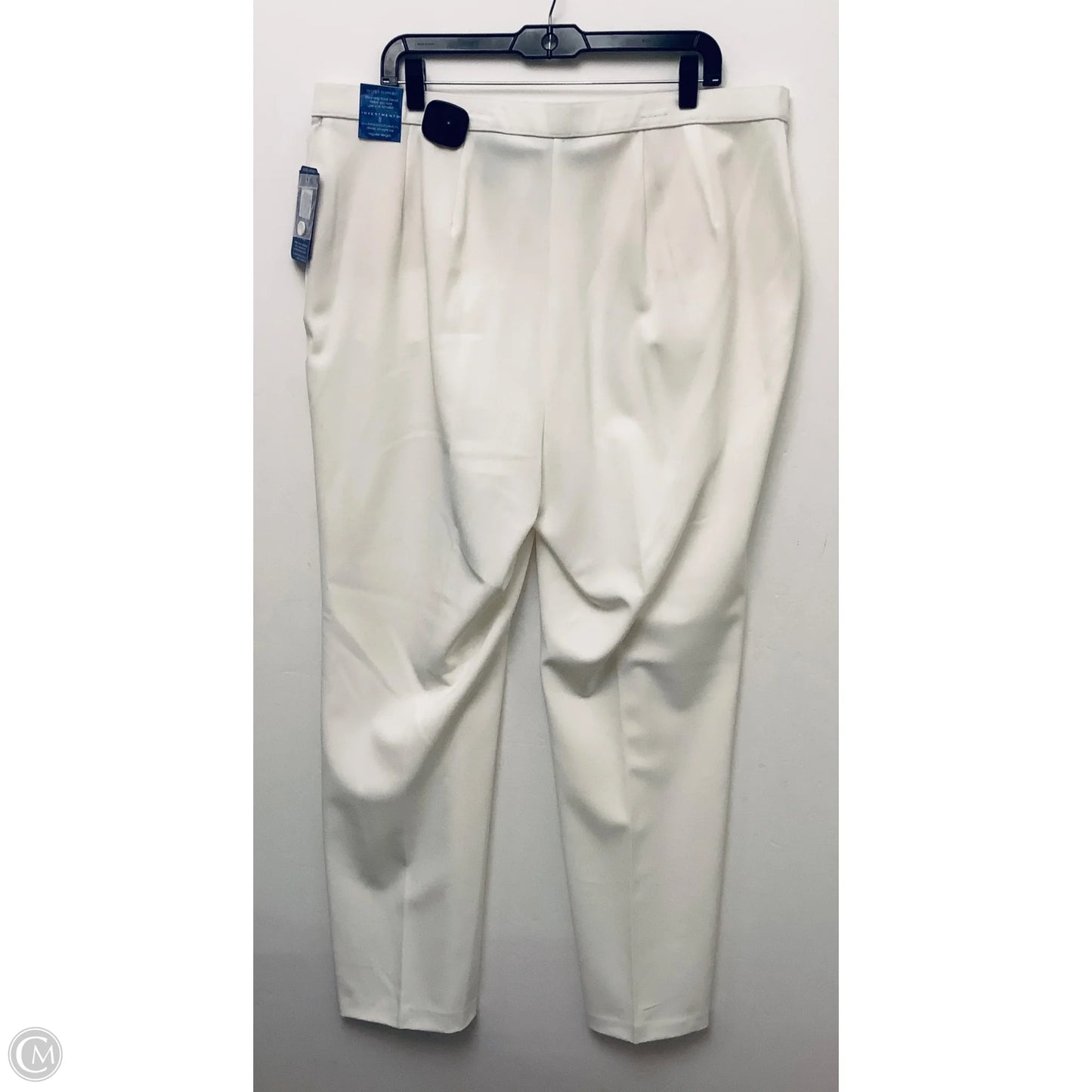 Pants Dress By Investments In White, Size: 18