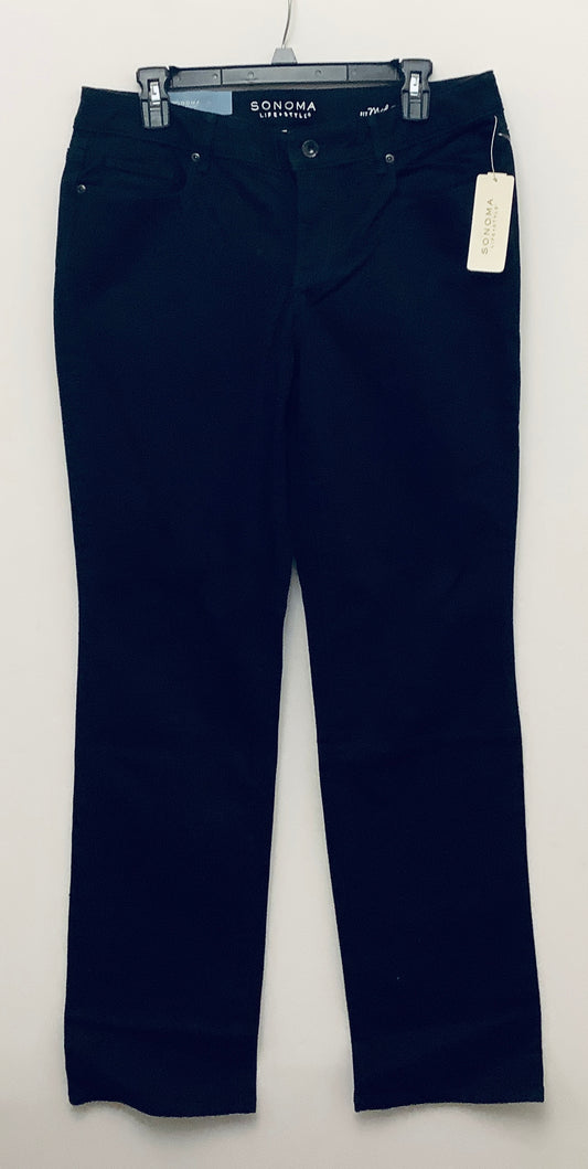 Jeans Boot Cut By Sonoma In Black Denim, Size: 10