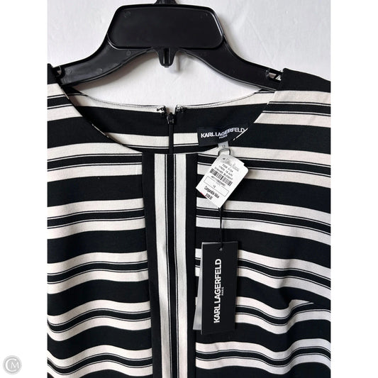 Dress Designer By Karl Lagerfeld In Striped Pattern, Size: 12