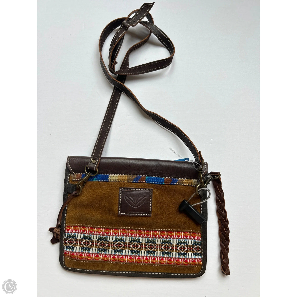 Crossbody Leather By Clothes Mentor, Size: Small