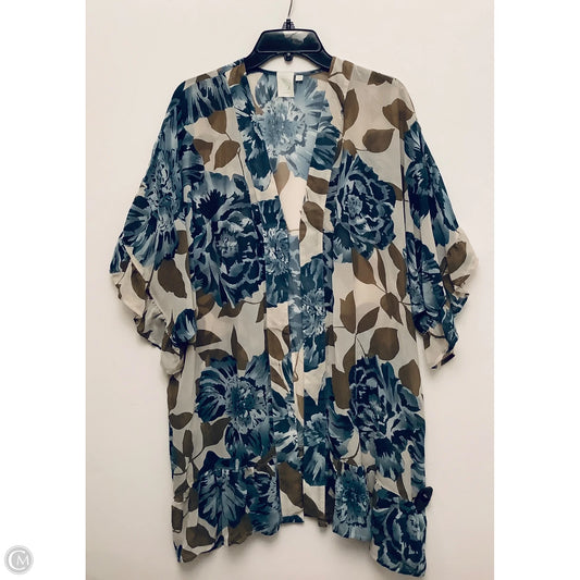 Kimono By Clothes Mentor In Floral Print, Size: Xs