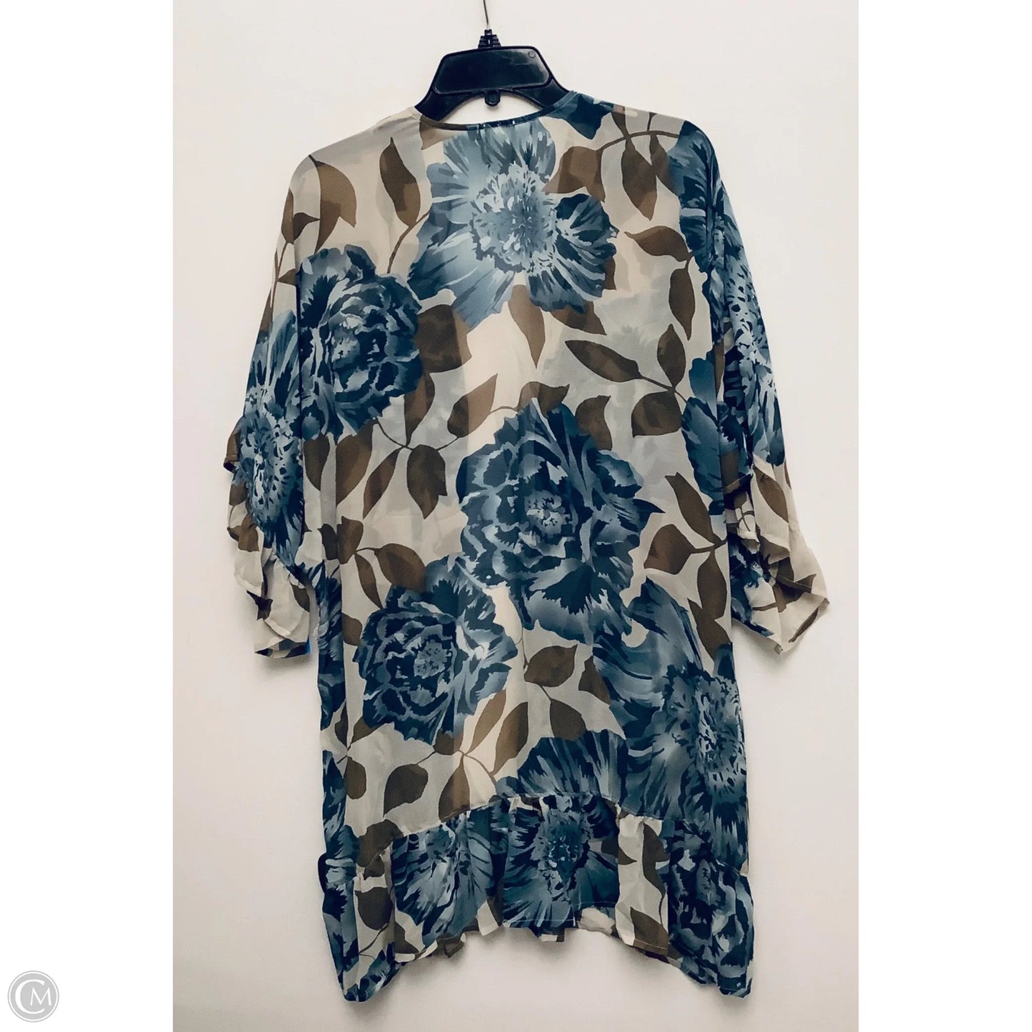 Kimono By Clothes Mentor In Floral Print, Size: Xs