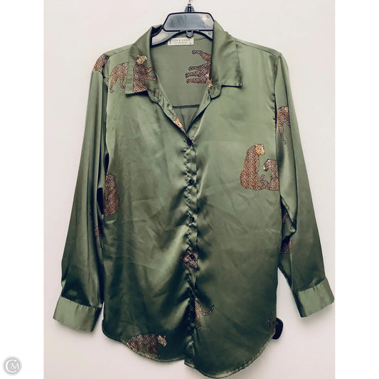 Top Long Sleeve By Jon And Anna In Green, Size: Xl