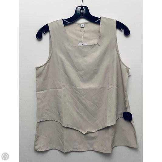 Top Sleeveless By Clothes Mentor In Tan, Size: S