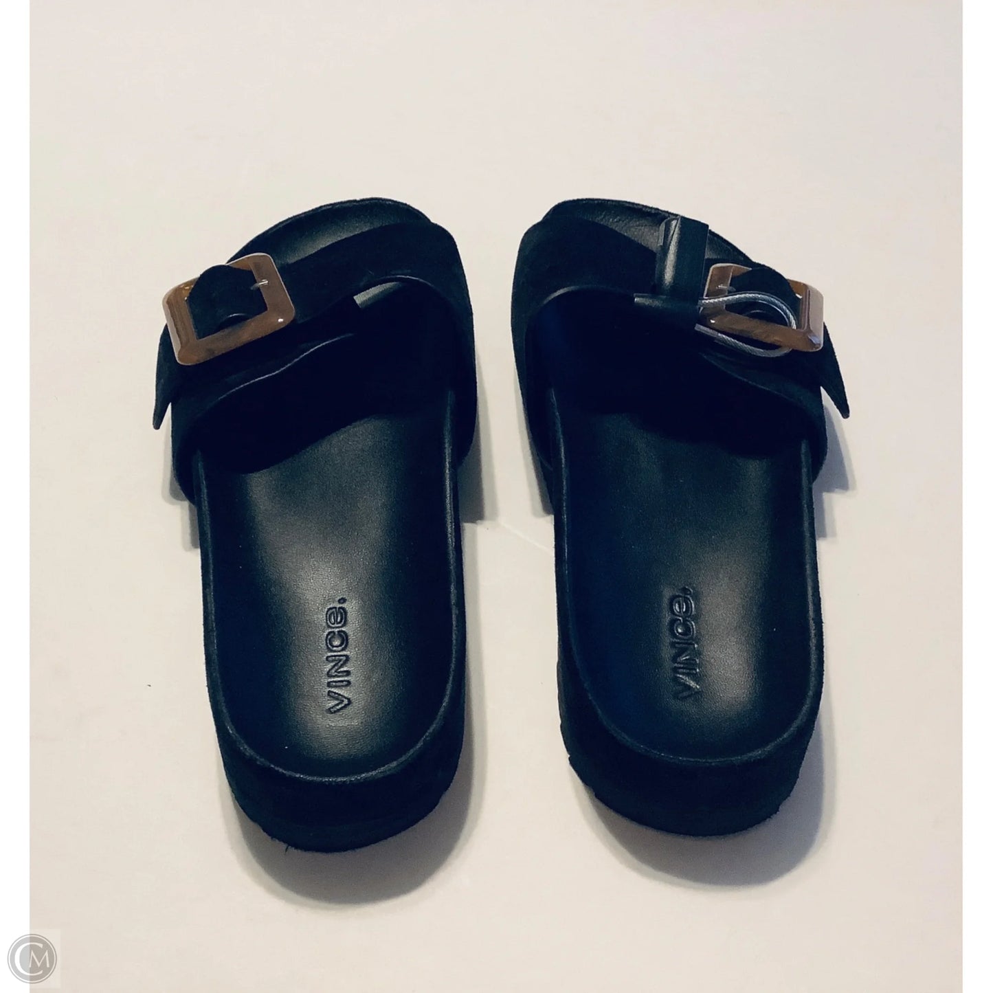 Sandals Flats By Vince In Black, Size: 7