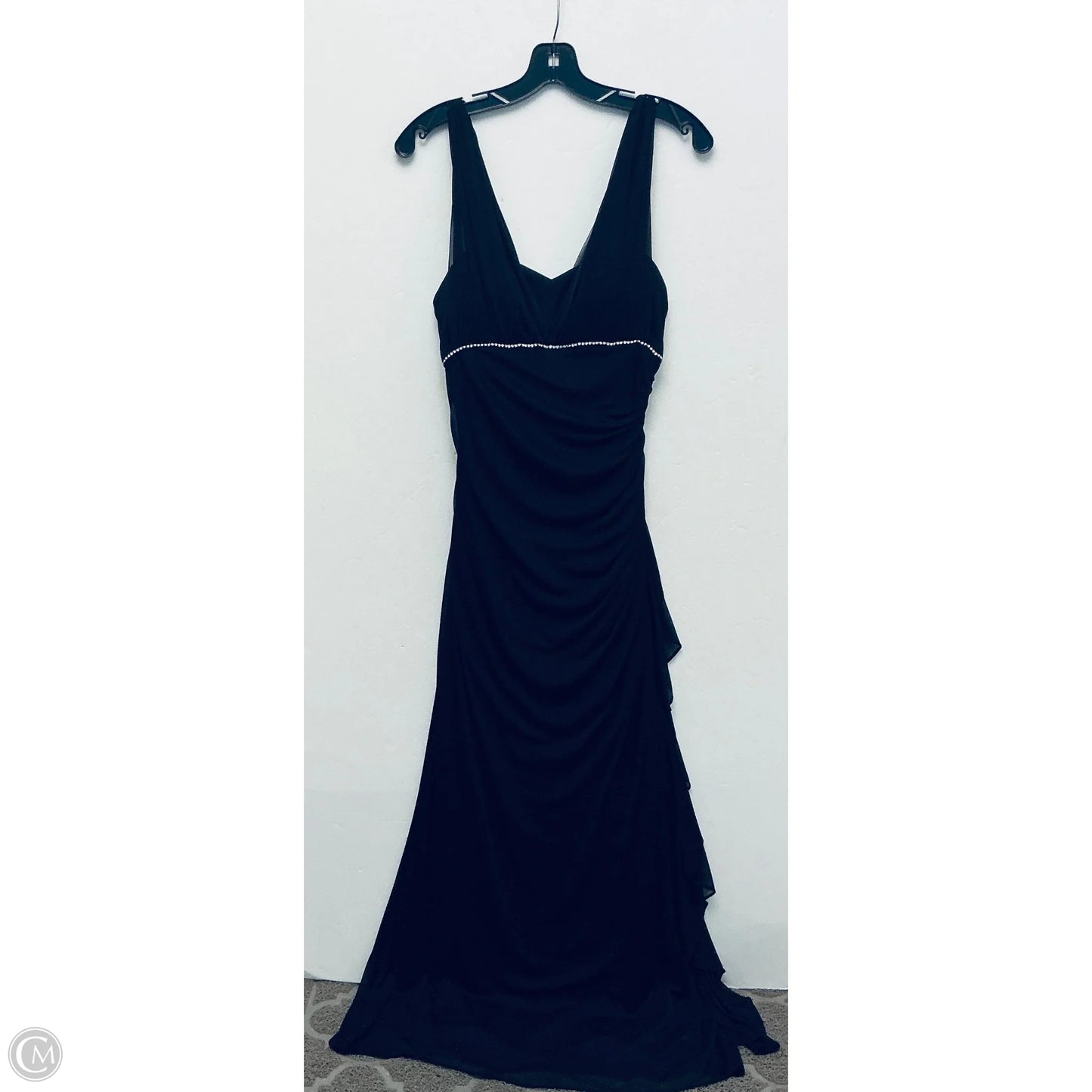 Dress Party Long By Betsy And Adam In Black, Size: M