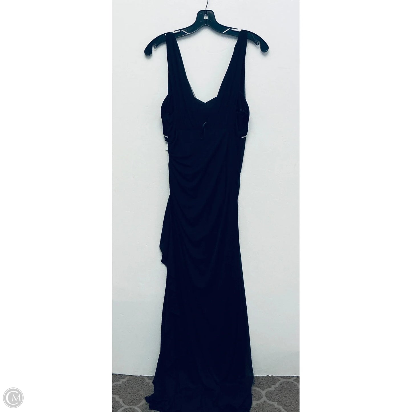 Dress Party Long By Betsy And Adam In Black, Size: M