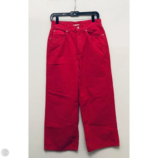 Jeans Wide Leg By Bdg In Pink, Size: 10