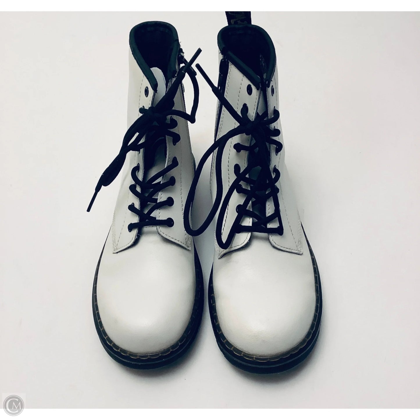 Boots Combat By Dr Martens In White, Size: 6