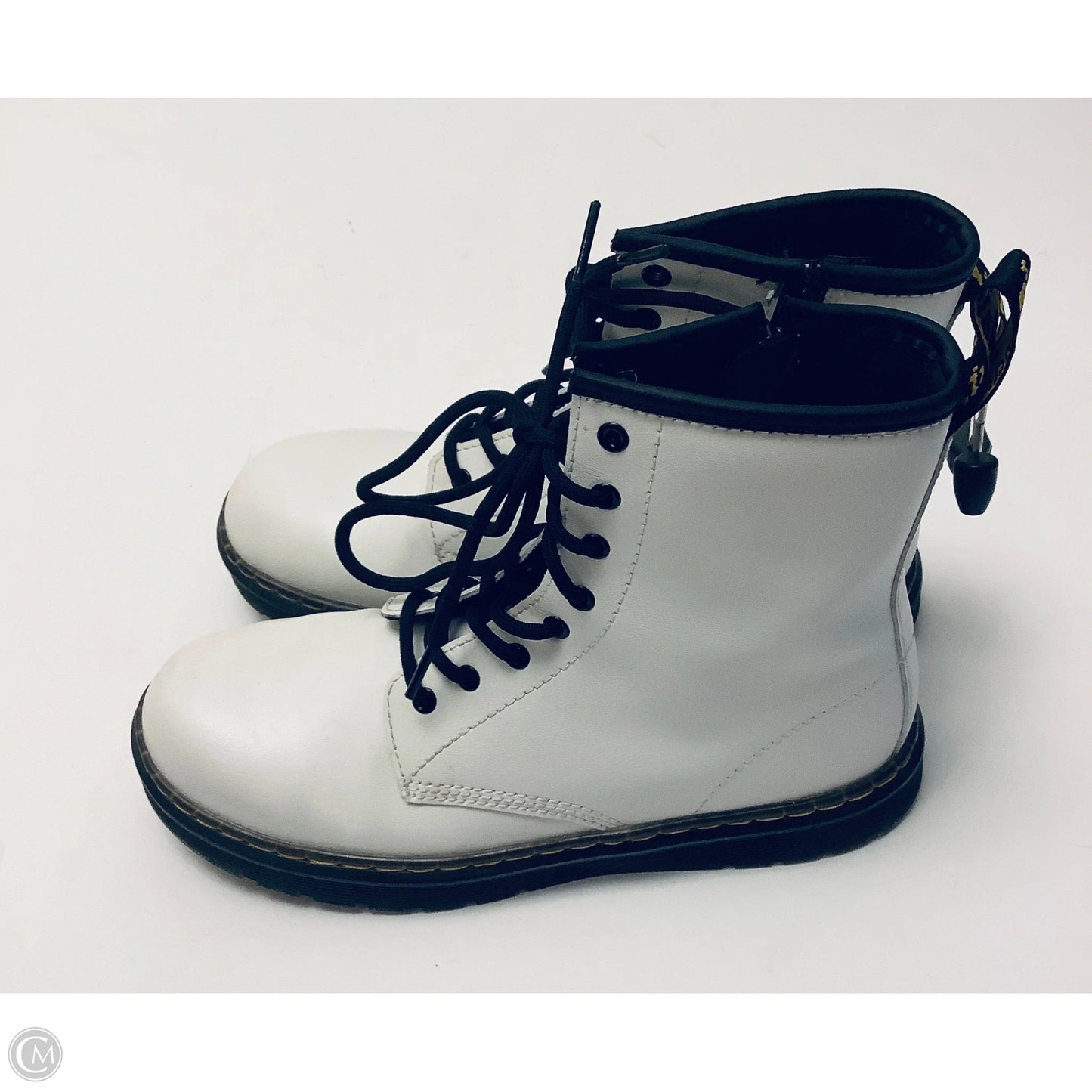 Boots Combat By Dr Martens In White, Size: 6
