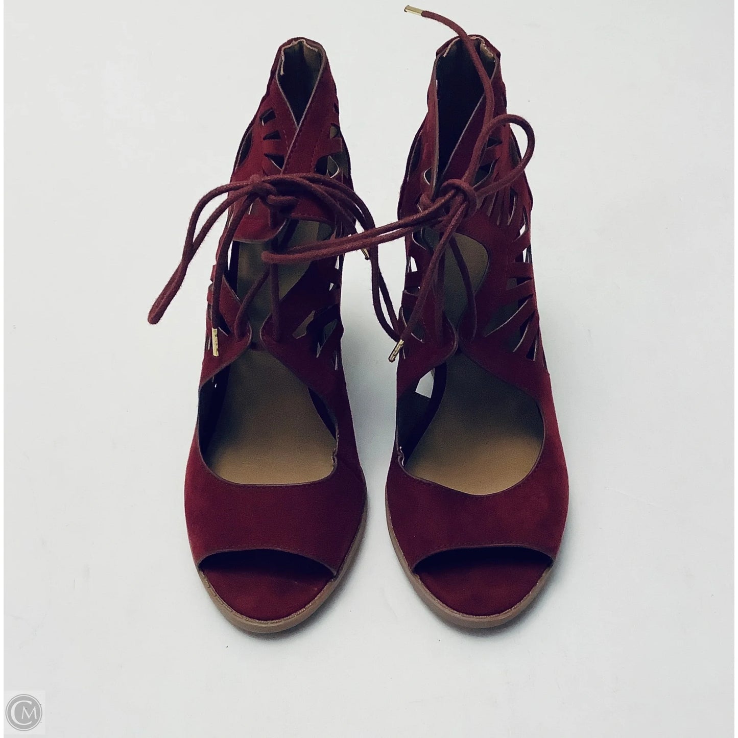 Shoes Heels Block By Charlotte Russe In Red, Size: 6