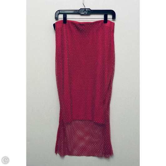 Skirt Midi By Clothes Mentor In Pink, Size: M