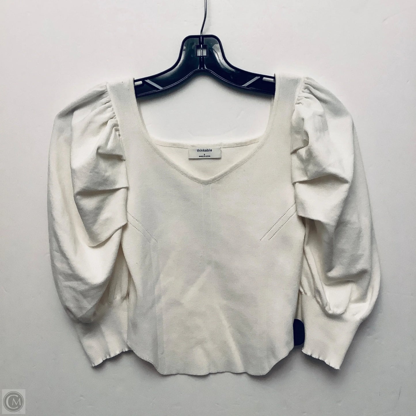 Top Short Sleeve By Clothes Mentor In White, Size: S