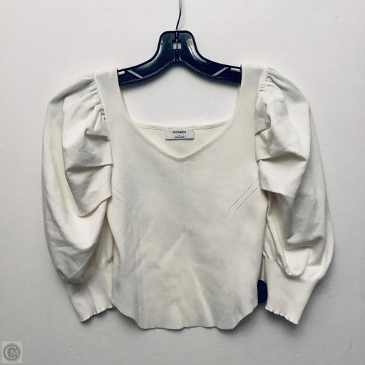 Top Short Sleeve By Clothes Mentor In White, Size: S