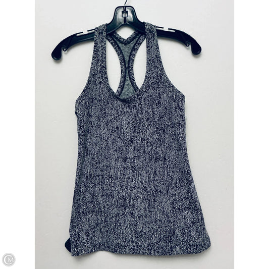 Athletic Tank Top By Lululemon In Black & Grey, Size: L