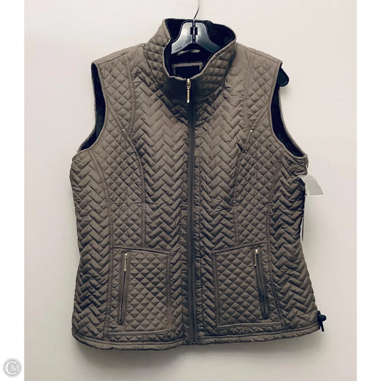 Vest Puffer & Quilted By Weatherproof In Taupe, Size: 1x