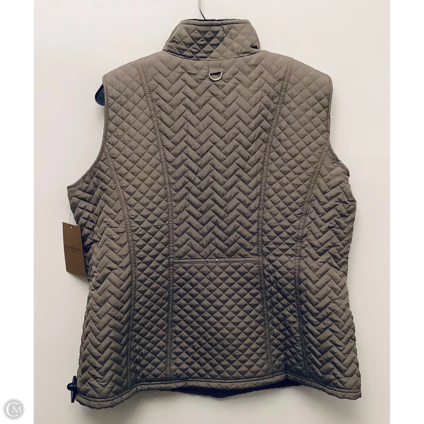 Vest Puffer & Quilted By Weatherproof In Taupe, Size: 1x