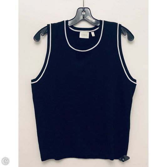 Top Sleeveless By Cyrus Knits In Black, Size: Xl