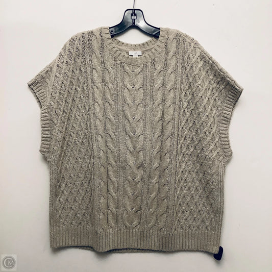Sweater Short Sleeve By J. Jill In Tan, Size: Xl